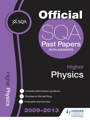 cover image of SQA Past Papers 2013 Higher Physics